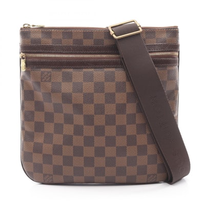 ルイ・ヴィトン LOUIS VUITTON ポシェット ボスフォール ショルダーバッグ バッグ PVCコーティングキャンバス レザー ダミエ エベヌ レディース ブラウン系 N51111 【中古】