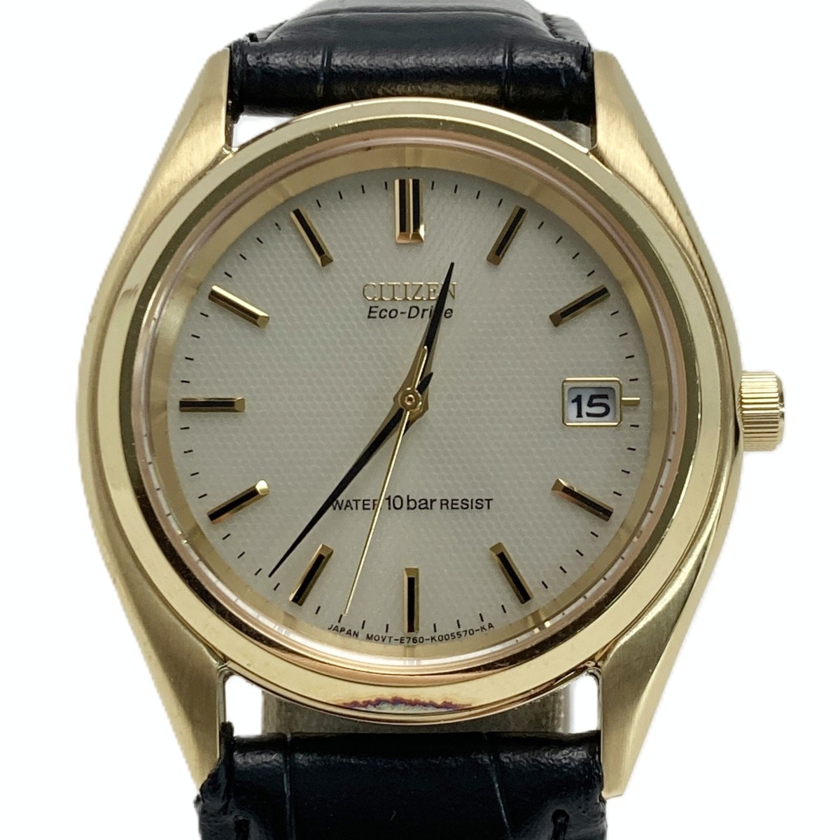 CITIZEN シチズン エコドライブ デイト E761-K003482 アイボリー 電波ソーラー メンズ 腕時計 Eco-Drive