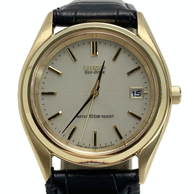 CITIZEN シチズン エコドライブ デイト E761-K003482 アイボリー 電波ソーラー メンズ 腕時計 Eco-Drive