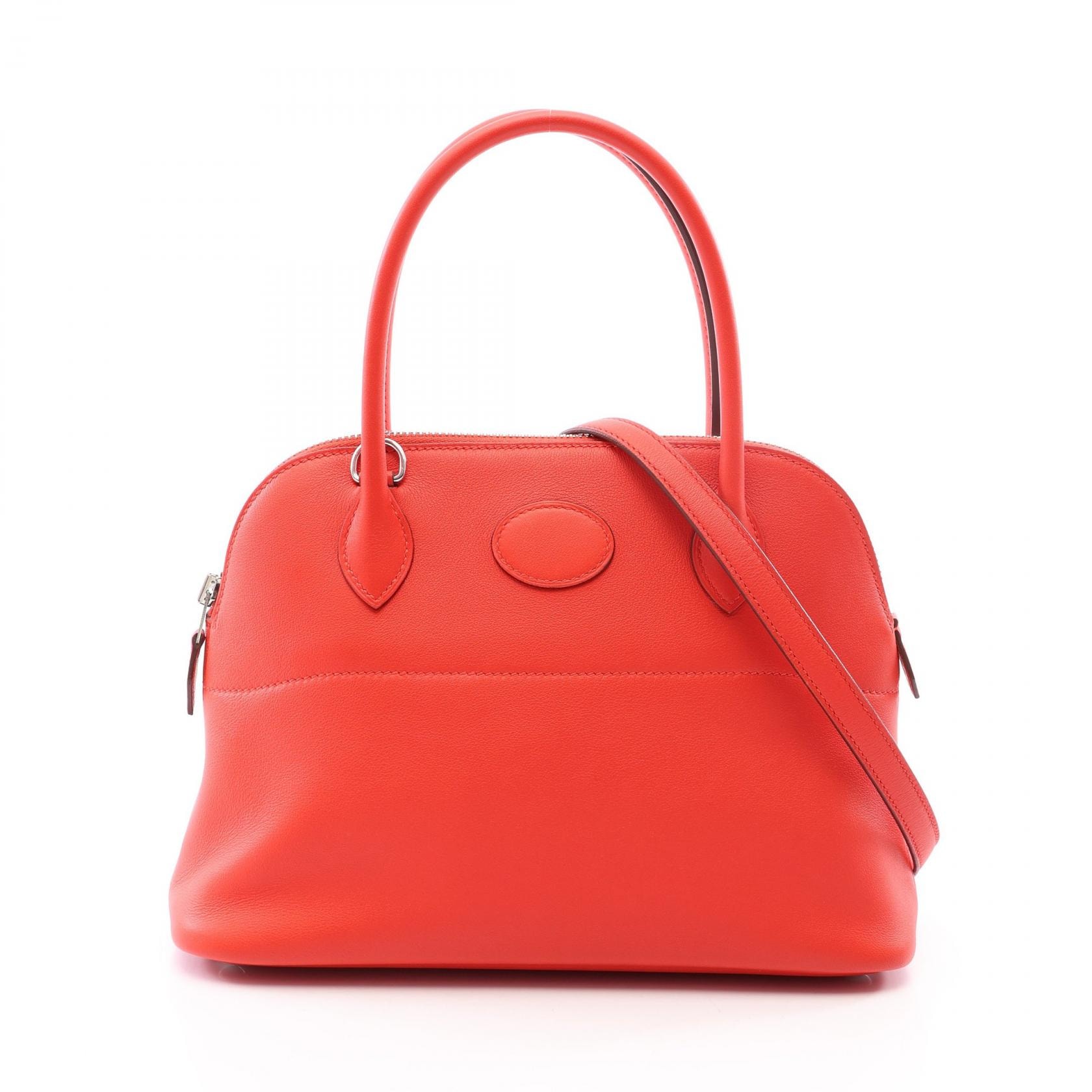 エルメス HERMES ボリード27 ルージュトマト 2WAY ハンドバッグ バッグ ヴォースイフト ヴォースイフト X刻印(2016年製造) レディース レッド系 【中古】