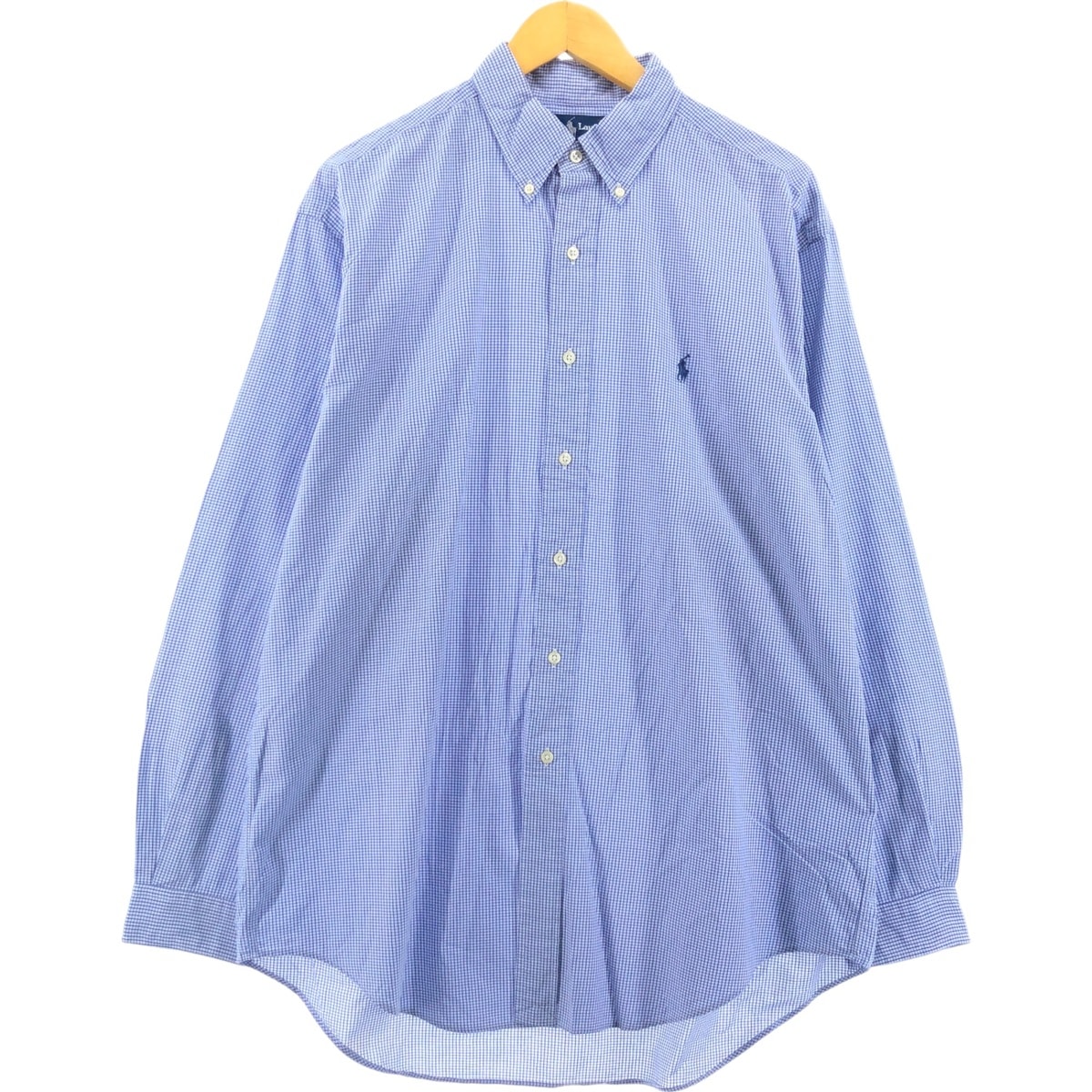 古着 ラルフローレン Ralph Lauren YARMOUTH 長袖 ボタンダウンチェックシャツ メンズL相当/eaa548328