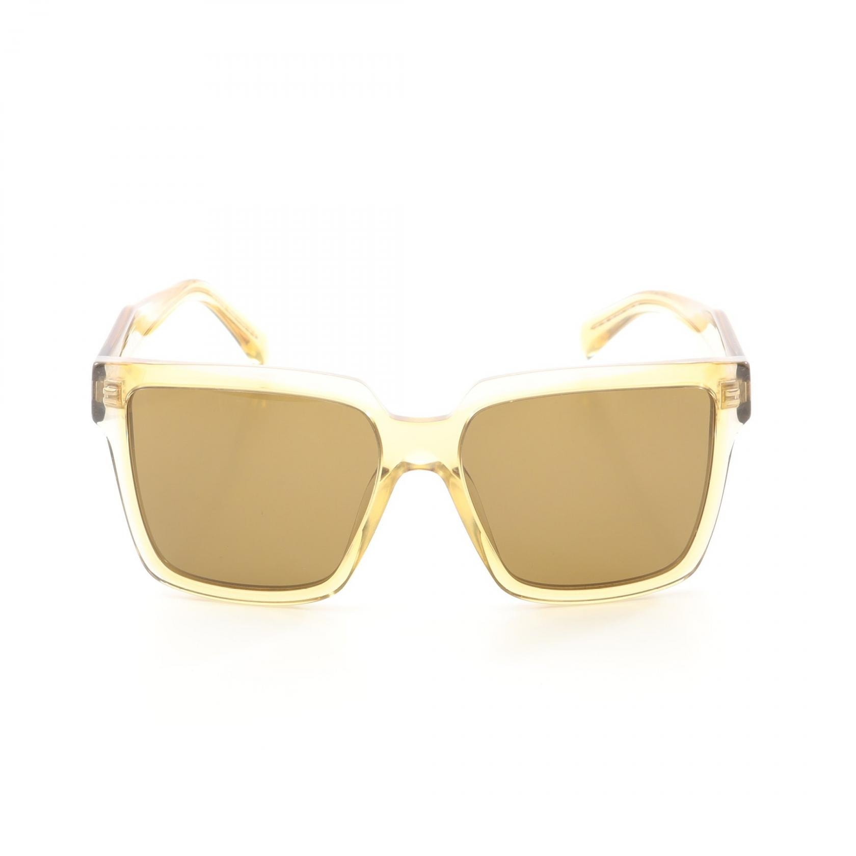 プラダ PRADA サングラス 衣料品 プラスチック レディース イエロー系 / ブラック系 【中古】