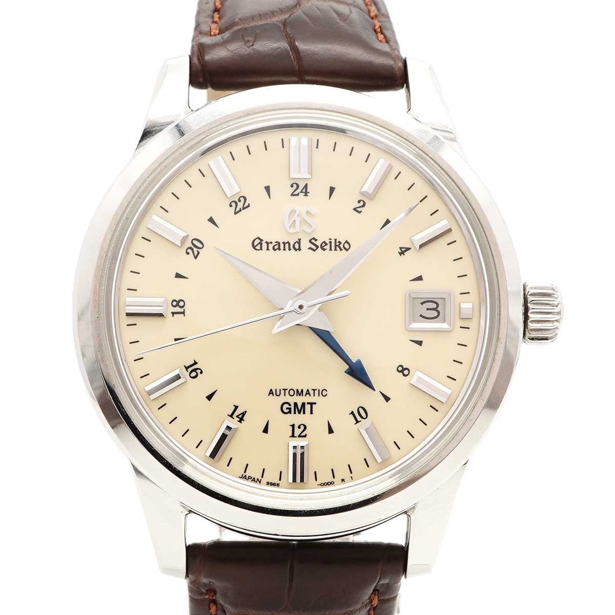 【6wdb0169】セイコー グランドセイコー SBGM221/9S66-00A0 ベージュ文字盤【中古】腕時計 メンズ