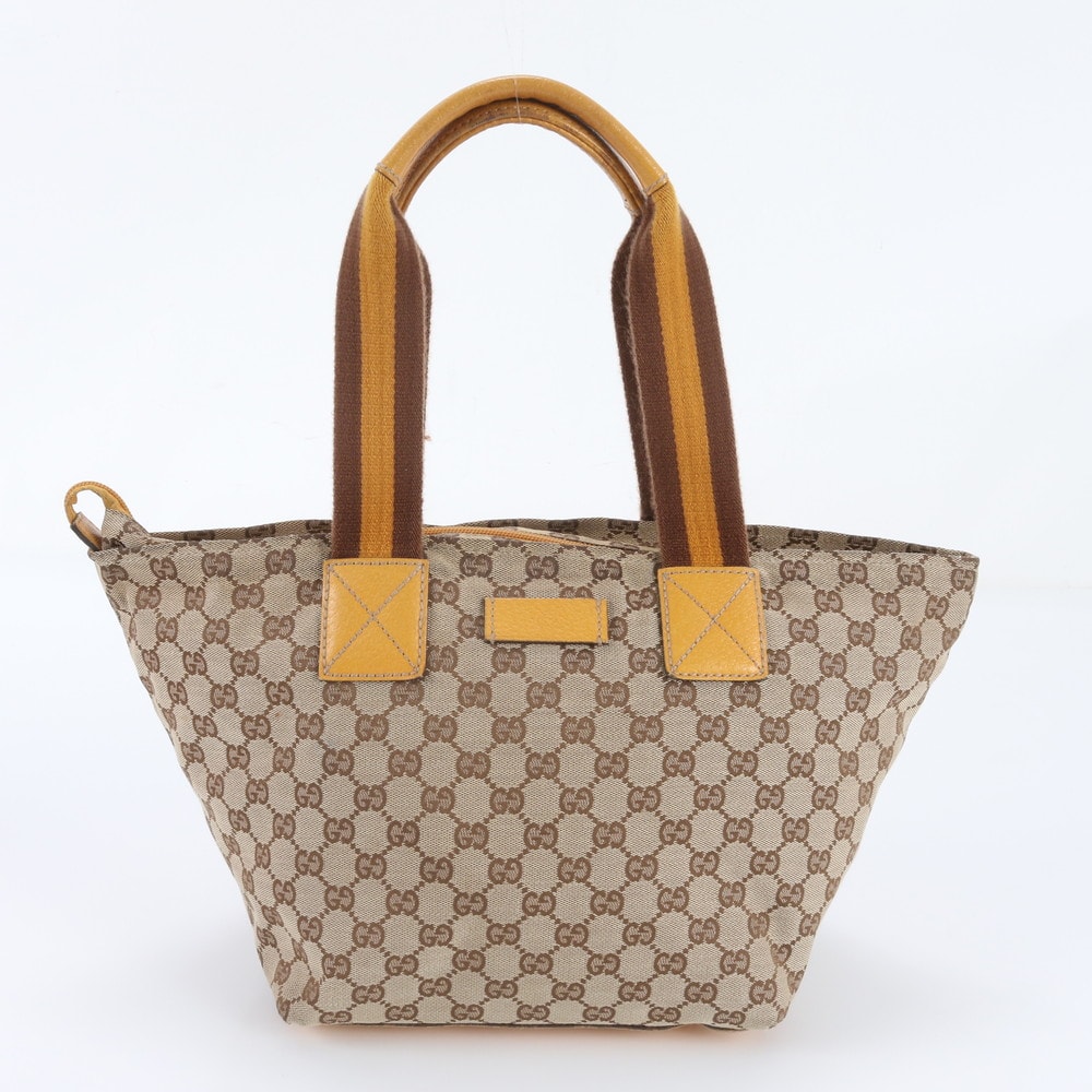 ■美品 グッチ GGキャンバス 131230 トート バッグ