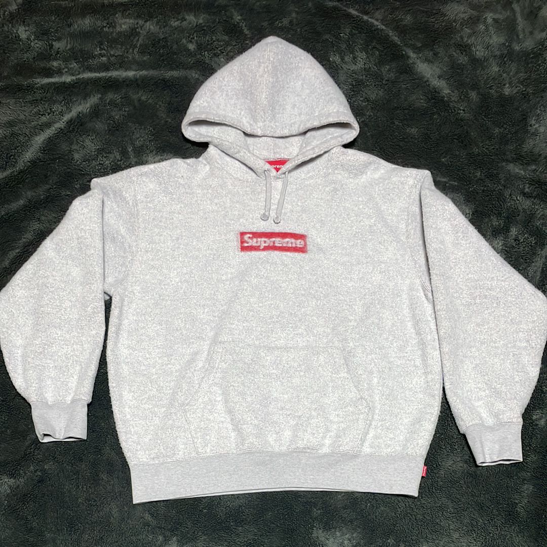 Supreme Inside Out Box Logo Hooded Sweatshirt "Heather Grey"