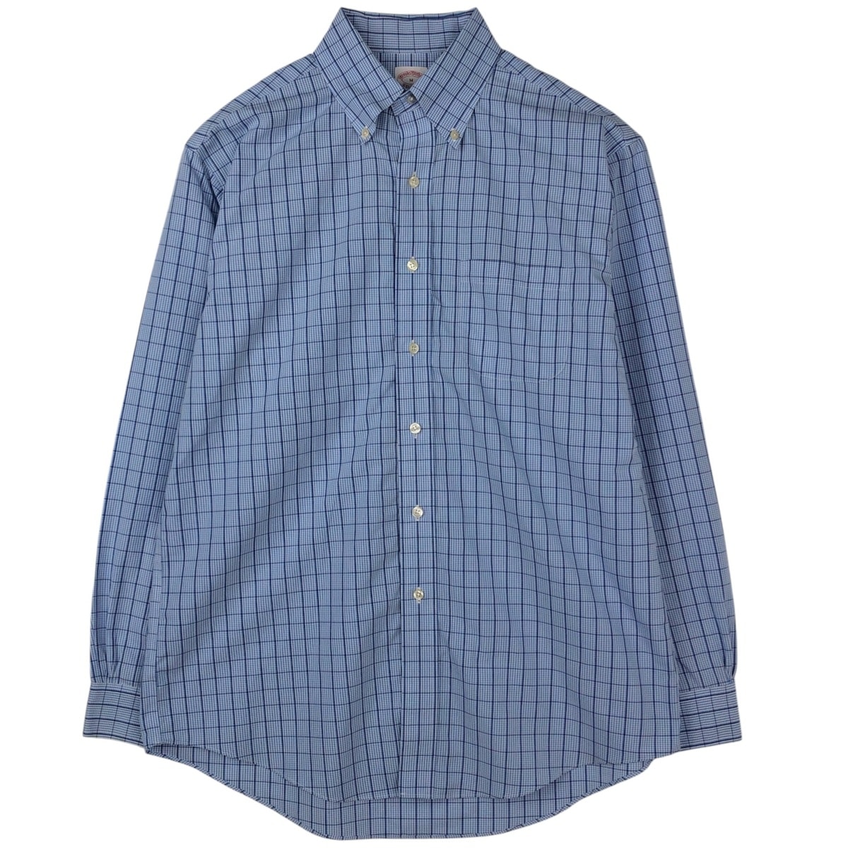 古着 ブルックスブラザーズ Brooks Brothers Est.1818 長袖 ボタンダウンチェックシャツ メンズM相当/eaa619026