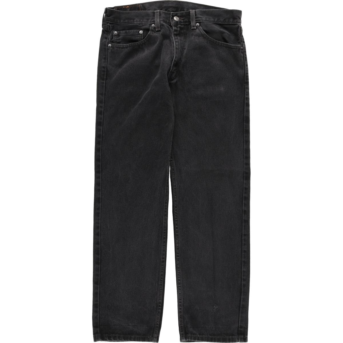 古着 リーバイス Levi's 505 ブラックデニム テーパードデニムパンツ メンズw33相当/eaa614691