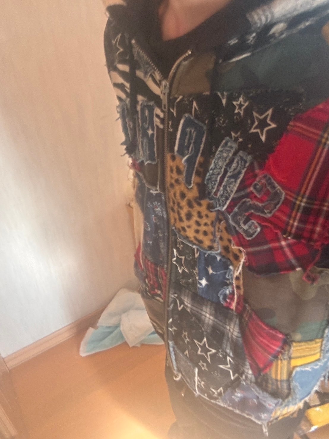 Supreme Patchwork Zip Up Hooded Sweatshirt "Multi"