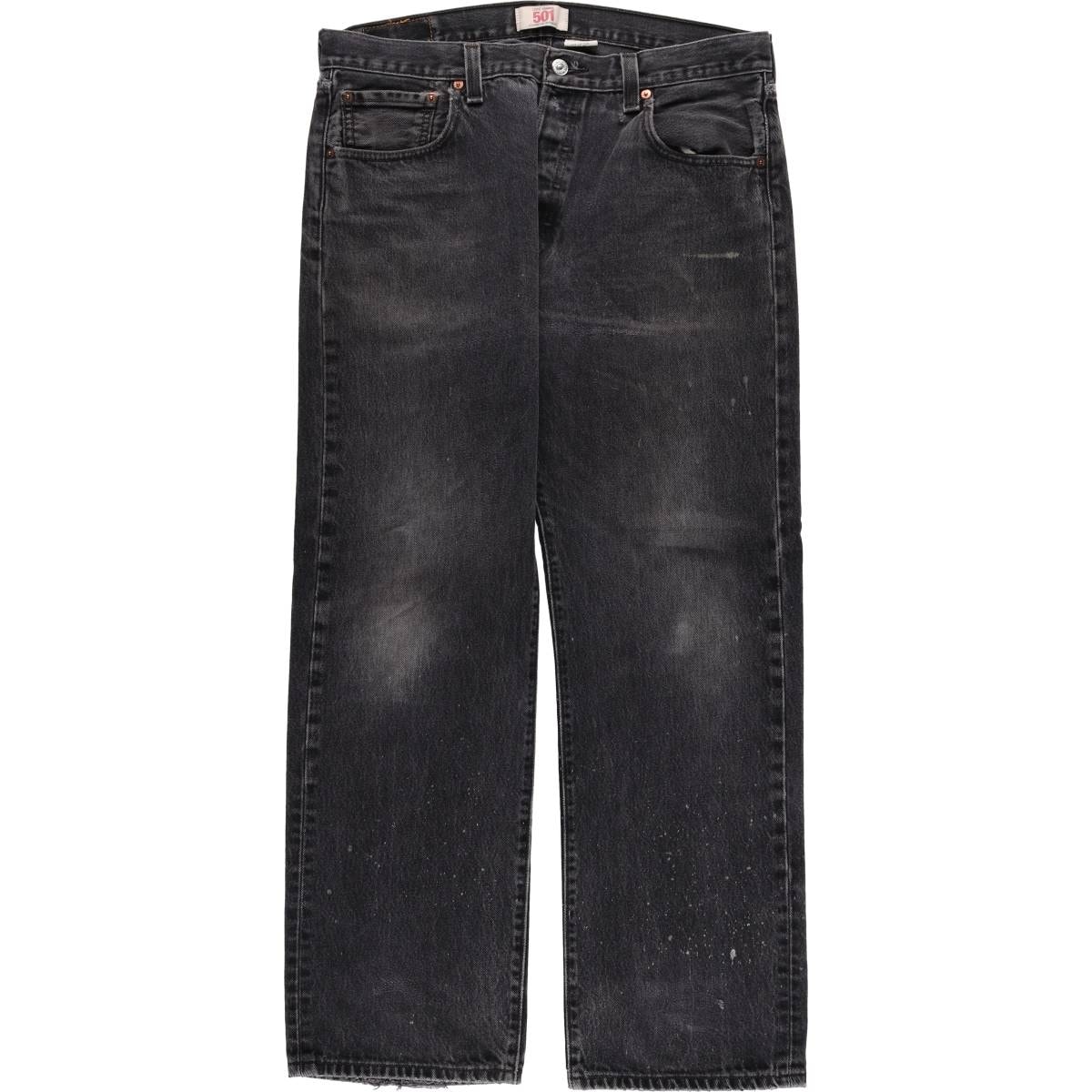 古着 リーバイス Levi's リーバイス501 STRAIGHT LEG BUTTON-FLY ブラックデニム ストレートデニムパンツ メンズw36相当/eaa571945
