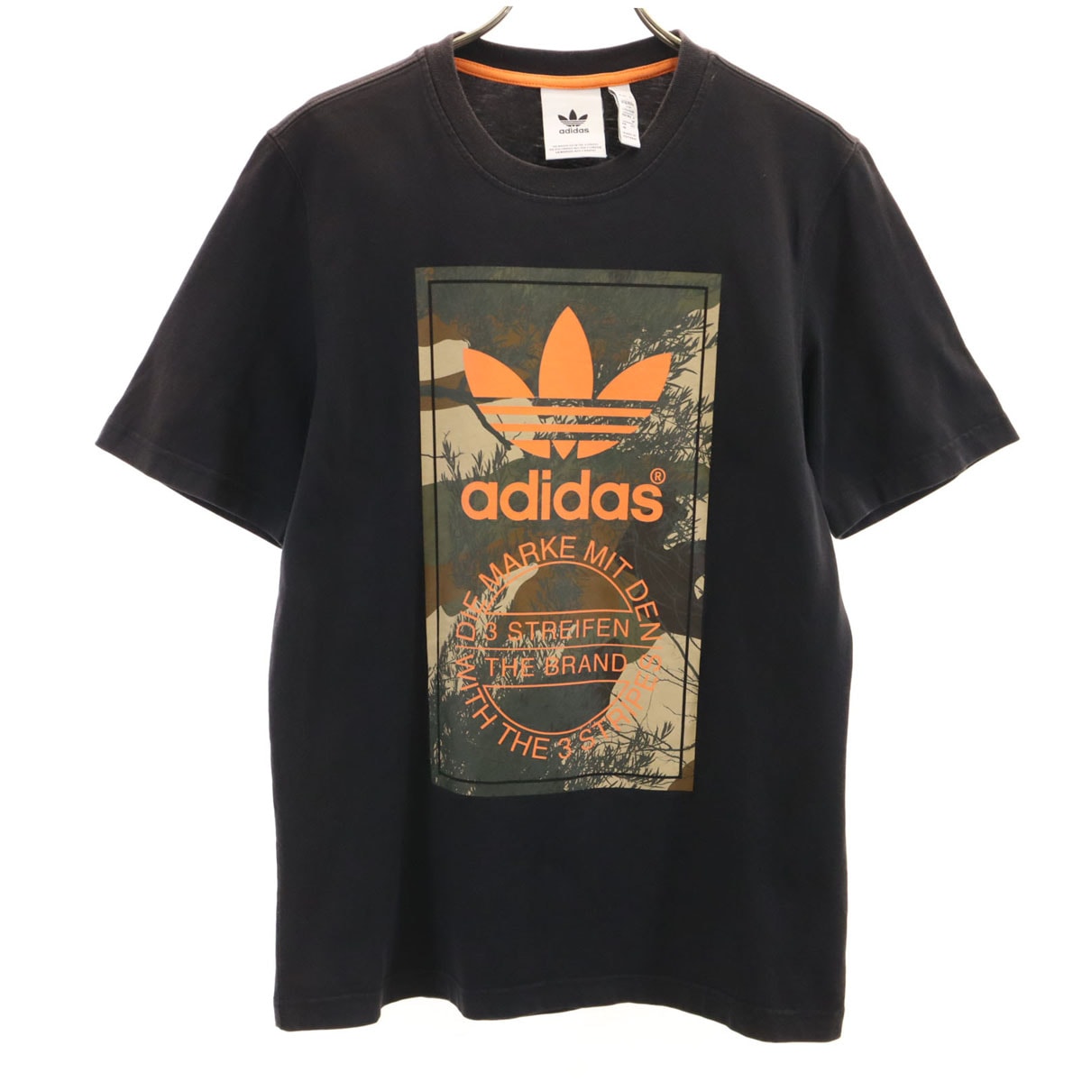adidas Originals アディダスオリジナルス トレフォイルロゴ 半袖 Tシャツ M ブラック