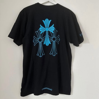 Chrome Hearts 3 Cemetery Cross Logo S/S T-Shirt "Black"