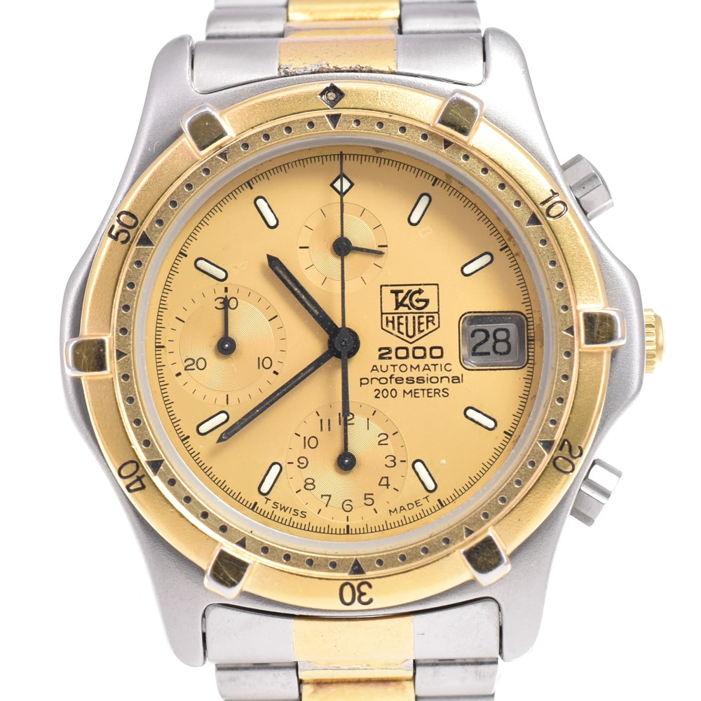 タグホイヤー TAG HEUER 164.006 プロフェッショナル 2000 デイト クロノグラフ クォーツ メンズ A#146058