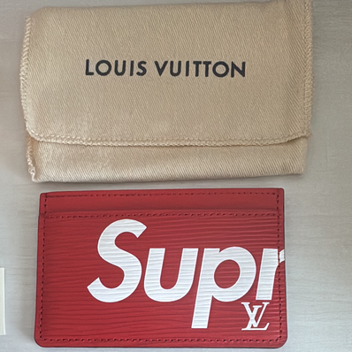 Supreme / Louis Vuitton Porte Carte Simple "Red"