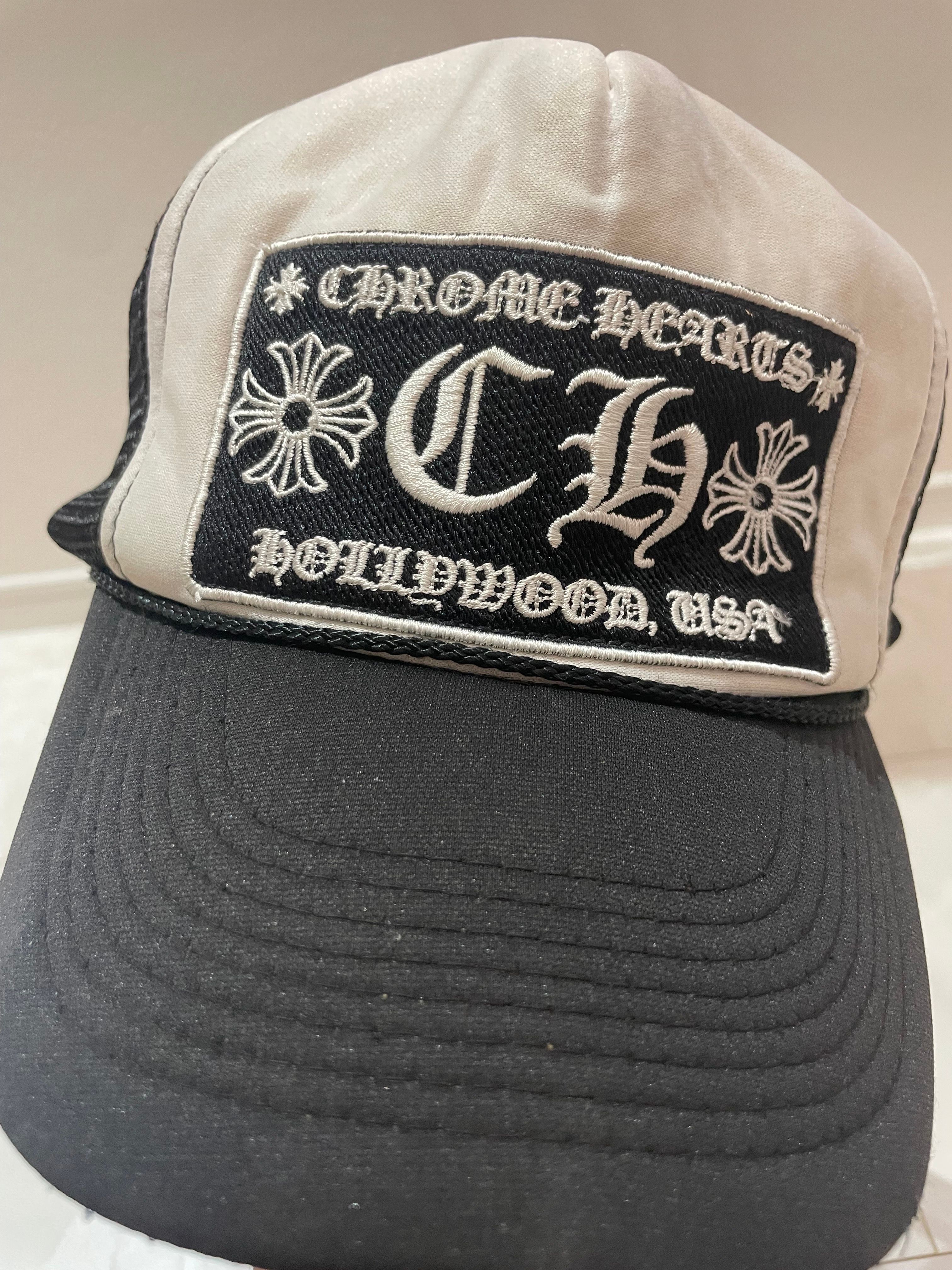Chrome Hearts Tracker Cap Fuck "Black/White"