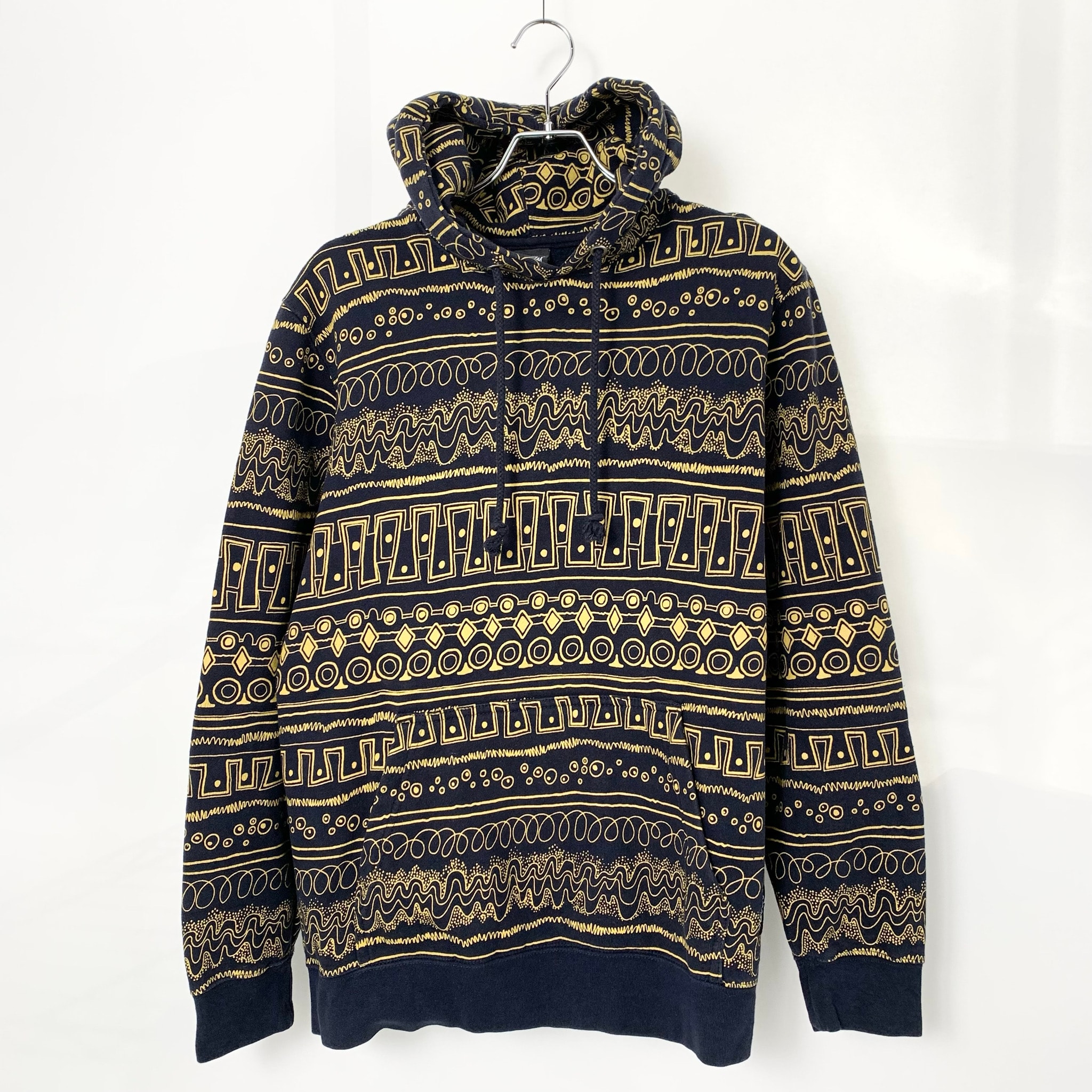 Stussy Tribal Hoodie "Navy/Yellow"