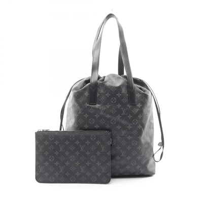 ルイ・ヴィトン LOUIS VUITTON カバ ライト トートバッグ バッグ PVCコーティングキャンバス レザー モノグラム・エクリプス メンズ ブラック系 M44228 【中古】