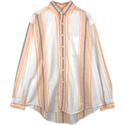 古着 90年代 ギャップ GAP オールドギャップ マルチストライプ 長袖 ボタンダウンストライプシャツ メンズM相当 ヴィンテージ/eaa652138
