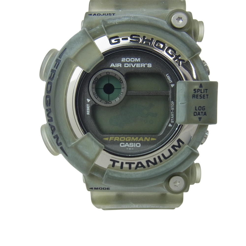 G-SHOCK ジーショック 時計 DW-8200MS-8T FROGMAN フロッグマン メン イン スモーク デジタル 腕時計 クリア系【極上美品】【中古】