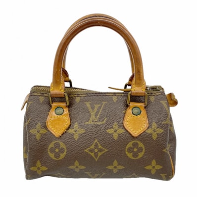 【6dc3648-k】ルイヴィトン ハンドバッグ モノグラム ミニスピーディ M41534 ブラウン【中古】レディース