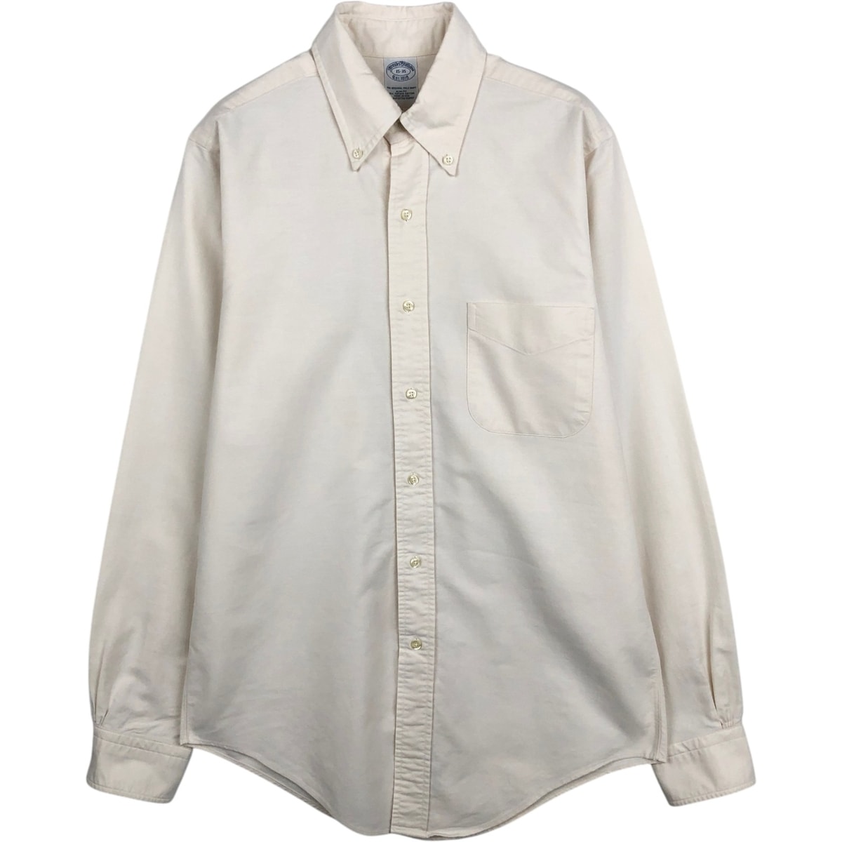 古着 80~90年代 ブルックスブラザーズ Brooks Brothers Est.1818 SLIM FIT 長袖 ボタンダウンシャツ USA製 メンズM相当 ヴィンテージ/eaa651973