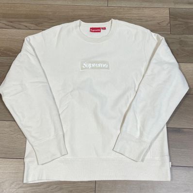 Supreme Box Logo Crewneck Sweatshirt "Ivory" (18FW)
