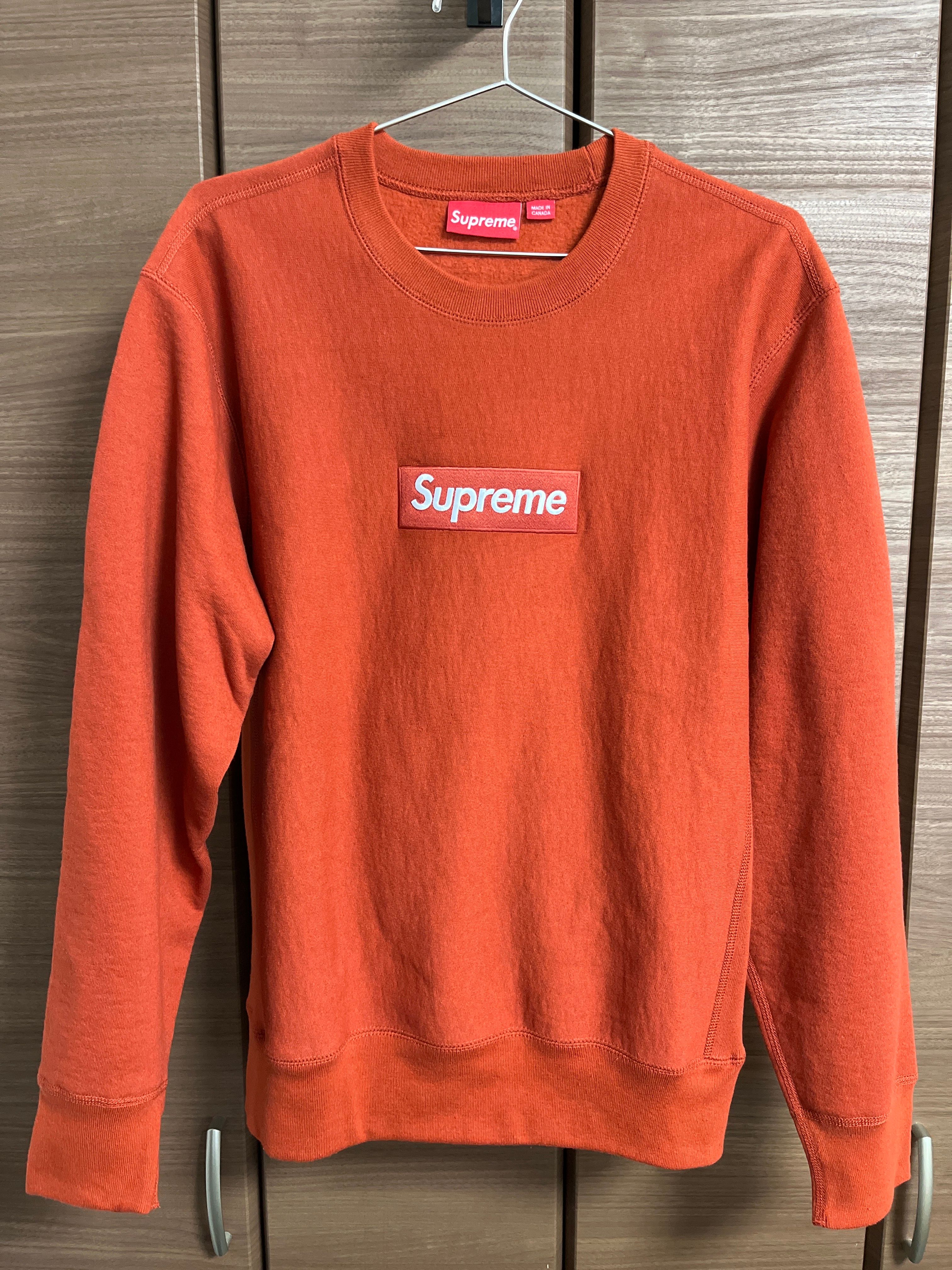 Supreme Box Logo Crewneck Sweatshirt "Rust" (18FW)