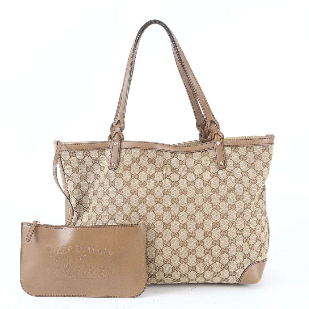 ■美品 グッチ GGキャンバス 247209 トート バッグ
