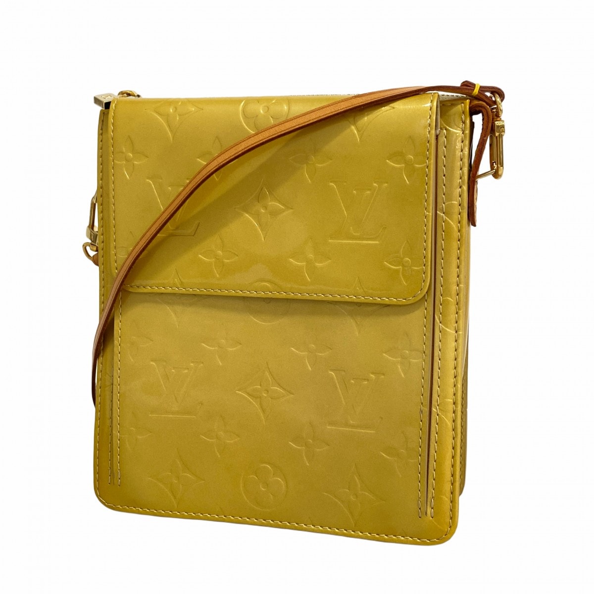 【6dd4859-k】ルイヴィトン ハンドバッグ ヴェルニ モット M91136 ベージュ【中古】レディース