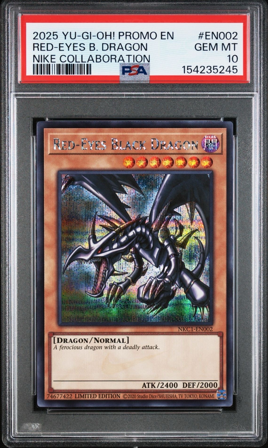 真紅眼の黒竜 SE [NKC1-EN002](遊戯王 x ナイキ エアーマックス 95 QS エアーマッスル House of Duel - 童実野町決闘遊戯館 限定プロモ) 