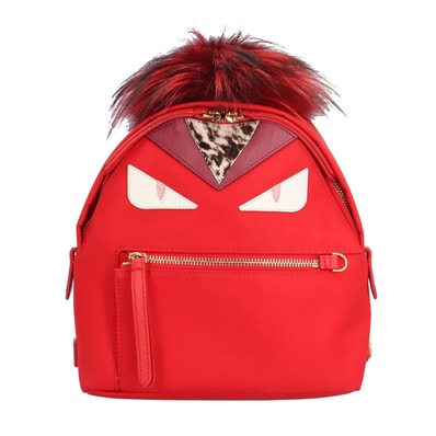 フェンディ モンスターミニバッグパック バッグバグズ リュック・デイパック ナイロン 8BZ038-5R5 レディース FENDI 中古