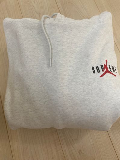 Supreme x Jordan Hooded Sweatshirt "Ash Grey" HF0836-051