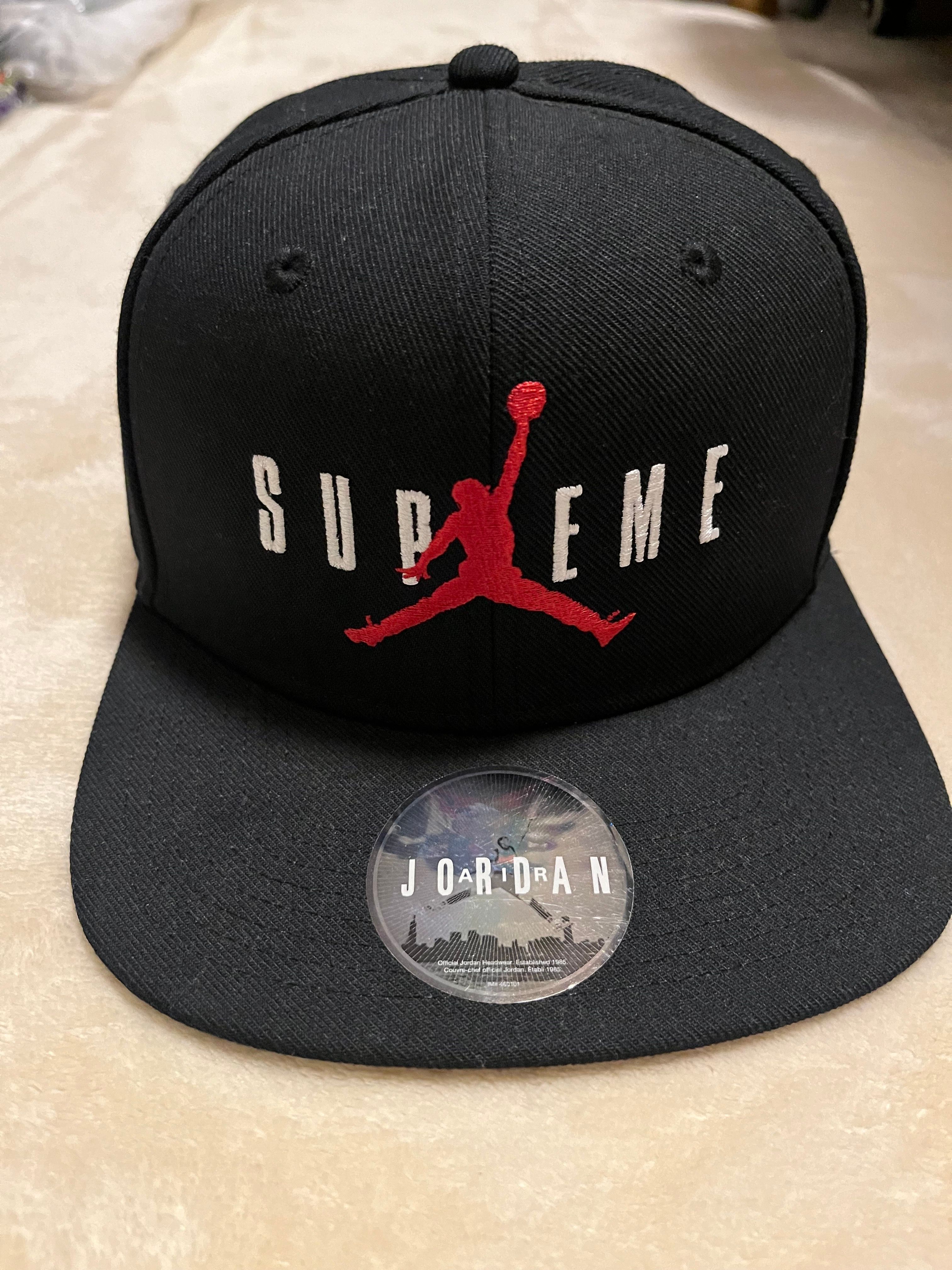 Supreme NIKE Air Jordan 6-Panel Cap "Black"