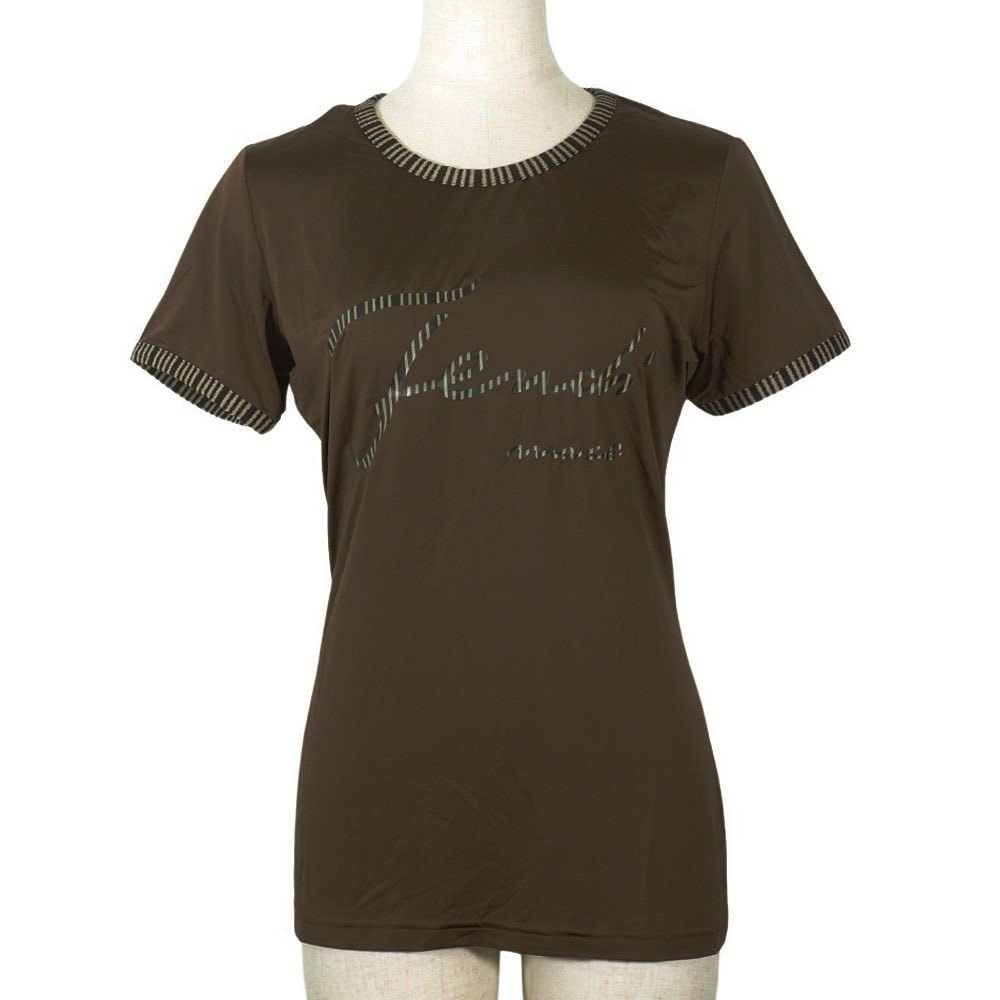 フェンディ ロゴ パイピンク レディース半袖Ｔシャツ