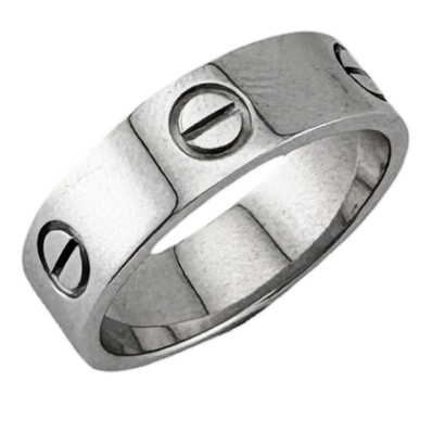 カルティエ ラブ リング 指輪 17号 18金 K18ホワイトゴールド ユニセックス CARTIER 中古
