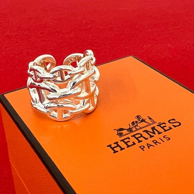 HERMES エルメス アンシェネ GM シルバー925 リング・指輪 15号 シルバー
33099