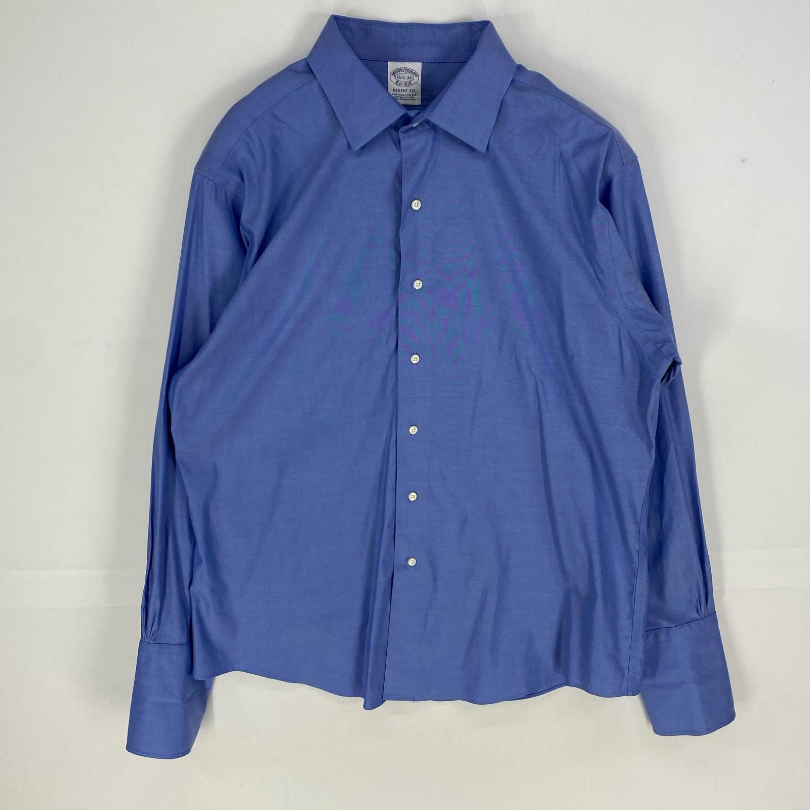 古着 ブルックスブラザーズ Brooks Brothers 長袖シャツ ロングスリーブ 1818 REGENT L ブルー系 メンズ
