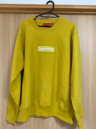 Supreme Box Logo Crewneck Sweatshirt "Yellow" (18FW)