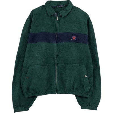 古着 90~00年代 ラルフローレン Ralph Lauren POLO GOLF ポロゴルフ スイングトップタイプ フリースジャケット メンズXL相当/eaa616938