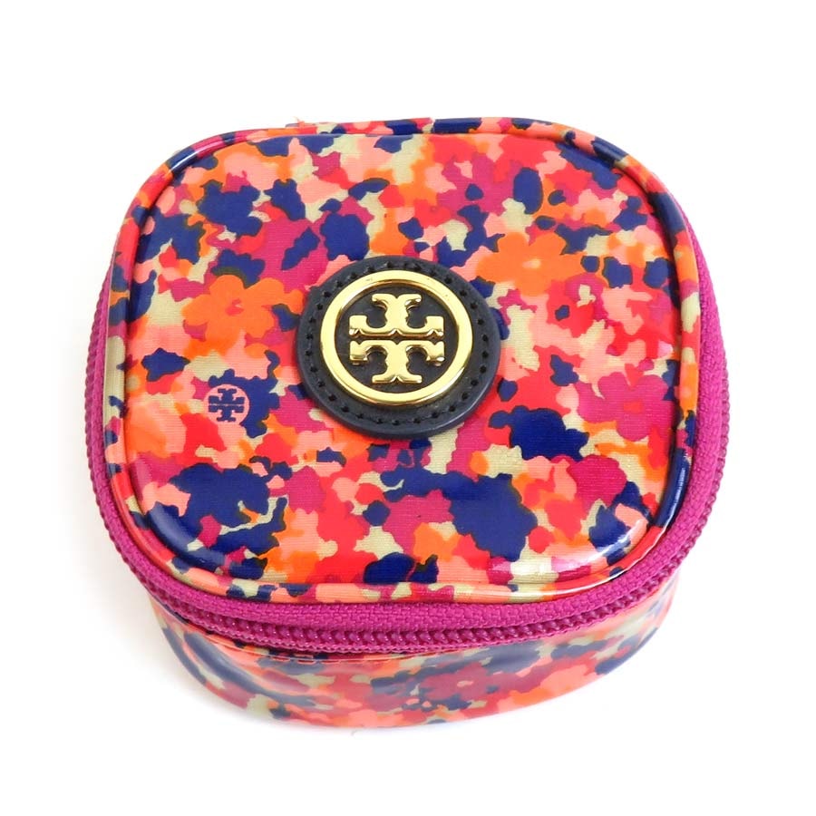 トリーバーチ Tory Burch ポーチ 小物入れ PVCコーティングキャンバス マルチカラー レディース【中古】 r10467g
