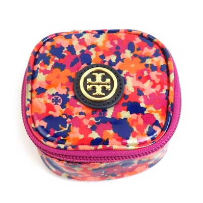 トリーバーチ Tory Burch ポーチ 小物入れ PVCコーティングキャンバス マルチカラー レディース【中古】 r10467g