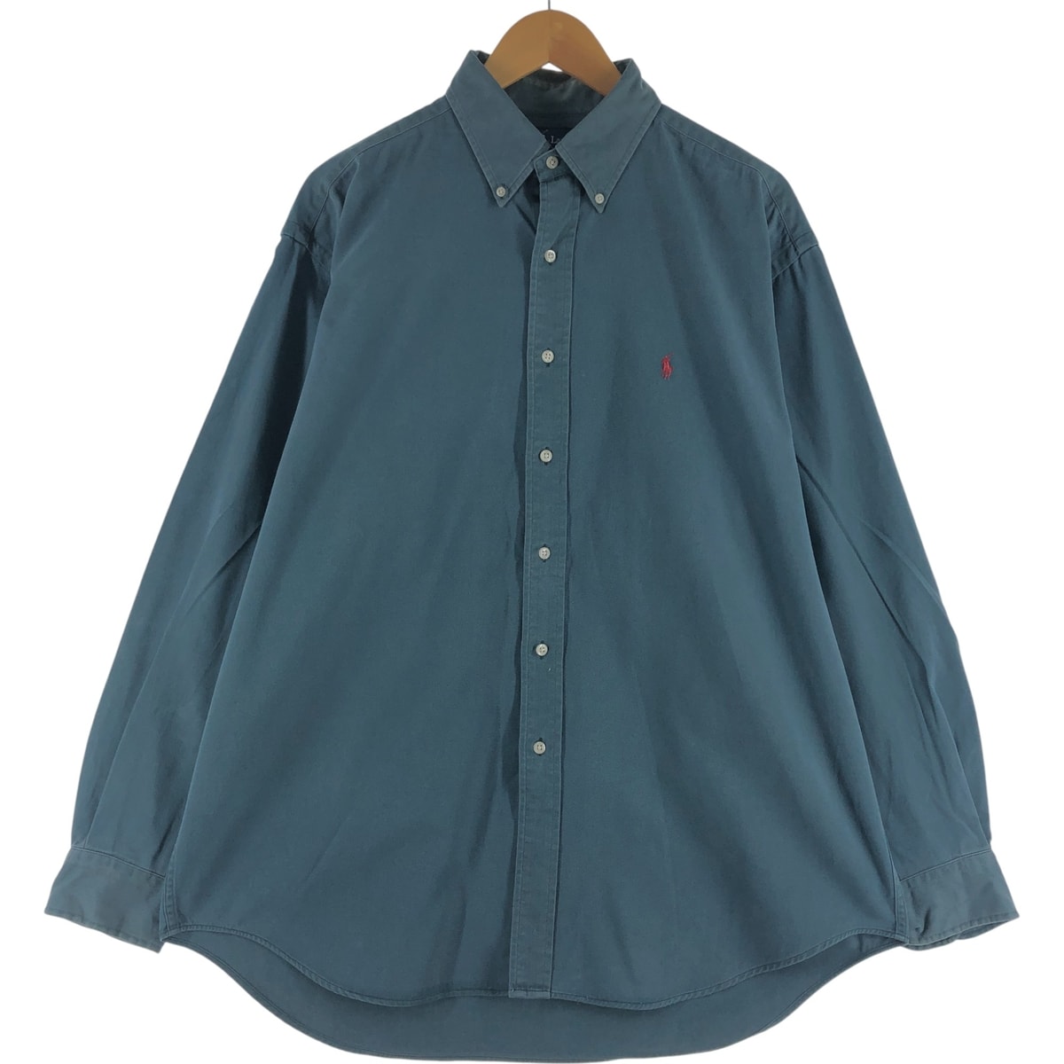 古着 ラルフローレン Ralph Lauren BLAIRE 長袖 ボタンダウンシャツ メンズL相当/eaa536228