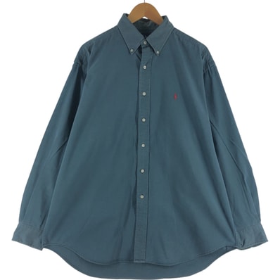 古着 ラルフローレン Ralph Lauren BLAIRE 長袖 ボタンダウンシャツ メンズL相当/eaa536228