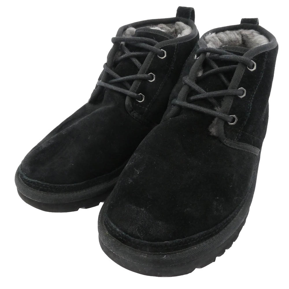 UGG アグ その他靴 Neumel ニューメル スエード ムートンブーツ チャッカブーツ ブラック系 25.0cm【中古】