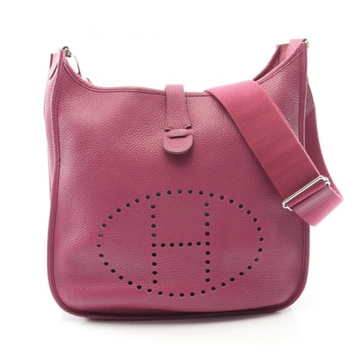エルメス HERMES エヴリン 3 トロワ GM ショルダーバッグ バッグ レザー トリヨンクレマンス トリヨンクレマンス カシス □O刻印(2011年製造) レディース ピンク系 【中古】
