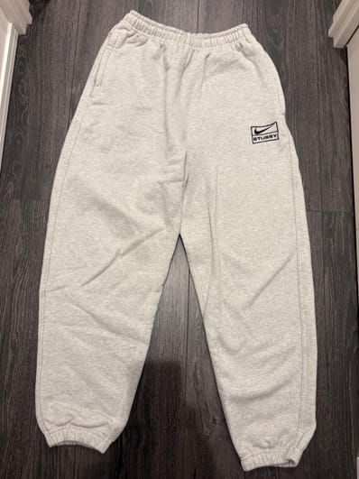 Stussy x Nike Fleece Pant "Grey Heather" (US Size) FN5231-050