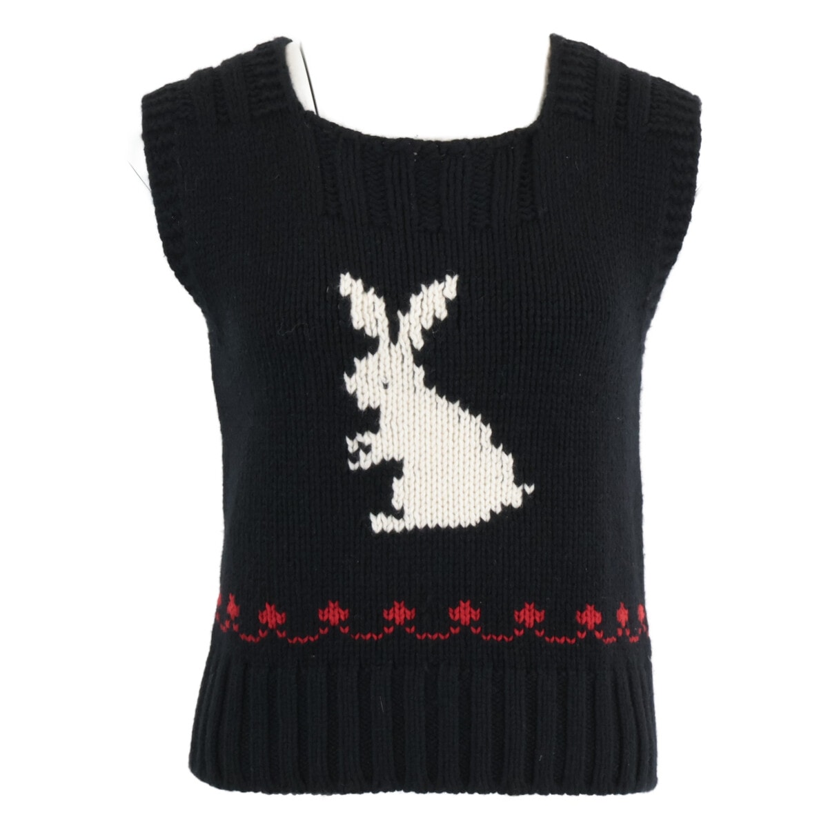 クリスチャンディオール 【美品/国内正規】154T39AM110 カシミヤxウール ラビット ニット I:42