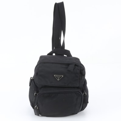 ■美品 プラダ テスート ナイロントライアングルロゴリュックサック