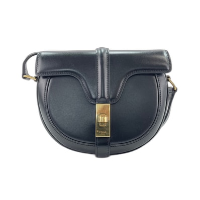 セリーヌ CELINE レザー 16セーズ ブザススモール ショルダーバッグ【中古】