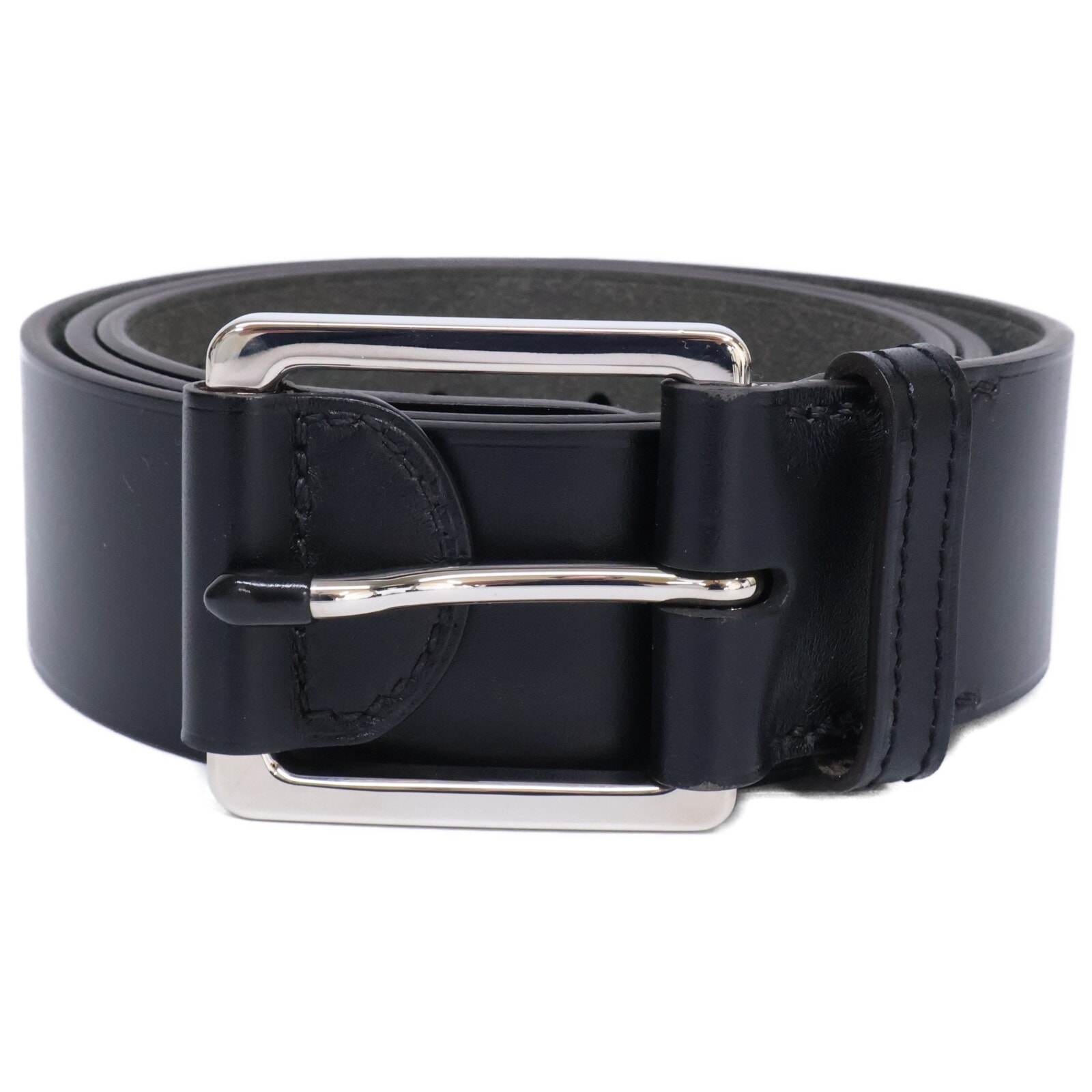 エルメス 【美品】タブ付バックル T刻 レザー 95