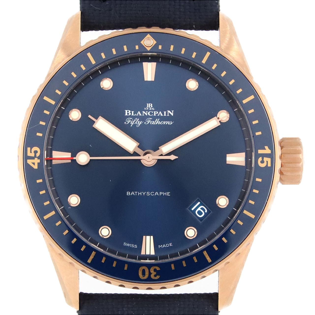 ブランパン フィフティファゾムスバチスカーフ PG 5000-36S40-O52A PG・RG 自動巻